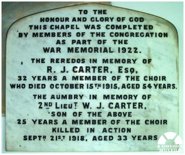 William James Carter Aumbry Dedication and Tablet. Photo by Pat O'Mara.