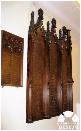 St Clement's Church Memorial Panels. Photo by Pat O'Mara.