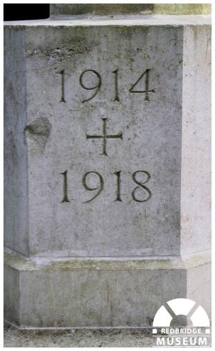 Buckingham Road Cemetery Memorial Cross and Tablet. Photo by Redbridge Museum. Buckingham Road Cemetery Memorial Cross and Tablet. Photo by Redbridge Museum.